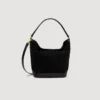 TANGOSO Beuteltasche aus Wildleder und Leder