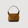 TANGOSO Beuteltasche aus Wildleder und Leder