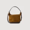 TANGOSO Beuteltasche aus Wildleder und Leder