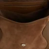 Tasche aus Leder und Wildleder mit Fransen