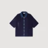 Top aus Häkel- und Jeans-Optik