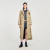 Trenchcoat mit Gürtel und Zweireiher-Schliessung