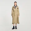 Trenchcoat mit Gürtel und Zweireiher-Schliessung