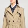 Trenchcoat mit Gürtel und Zweireiher-Schliessung