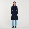 Trenchcoat mit plissiertem Einsatz