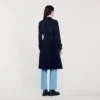 Trenchcoat mit plissiertem Einsatz