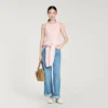 Tweed-Weste mit Peplum und Pailletten