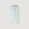 Verwaschene Barrel-Cut-Jeans aus Baumwolle