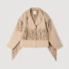 Wildlederjacke mit Fransen
