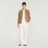 Wildlederjacke mit Reissverschluss und Schlitz