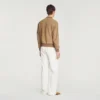 Wildlederjacke mit Reissverschluss und Schlitz