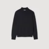 Wollpullover mit hohem Kragen
