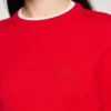 Wollpullover mit kontrastierendem Kragen