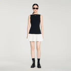 Zweifarbiges Minikleid