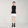 Zweifarbiges Minikleid