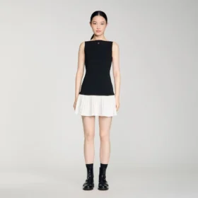 Zweifarbiges Minikleid