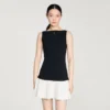 Zweifarbiges Minikleid