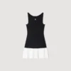 Zweifarbiges Minikleid