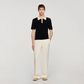 Zweifarbiges Poloshirt