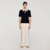 Zweifarbiges Poloshirt