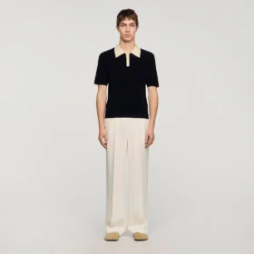 Zweifarbiges Poloshirt