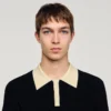 Zweifarbiges Poloshirt