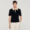 Zweifarbiges Poloshirt