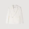 Zweireihige Leinen-Jacke